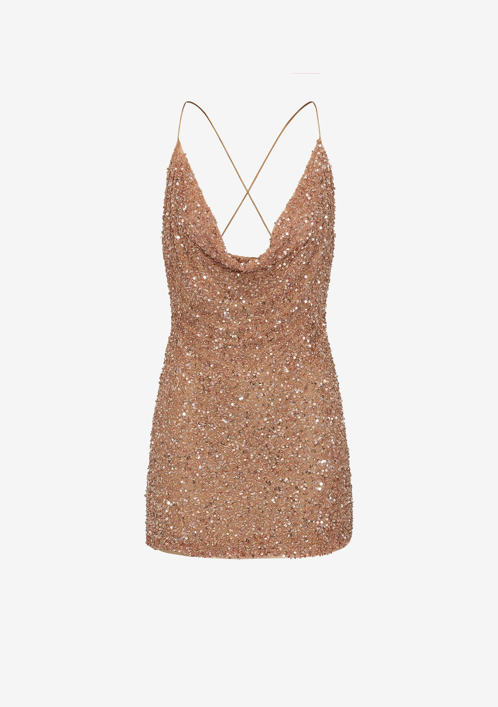 Mich Sequin Dress by retrofête in Bronze, product image 5