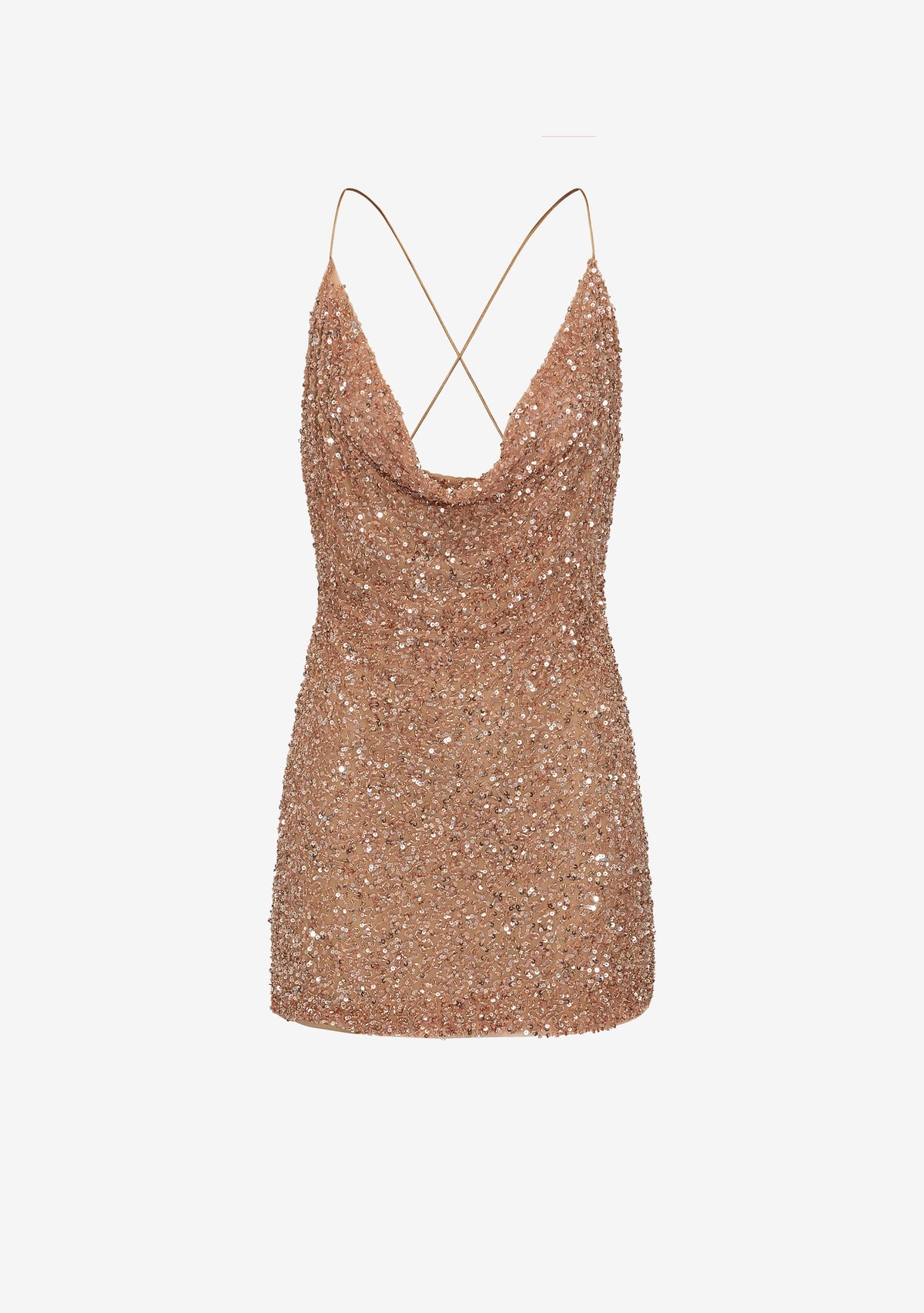 Mich Sequin Dress by retrofête in Bronze, product image 5