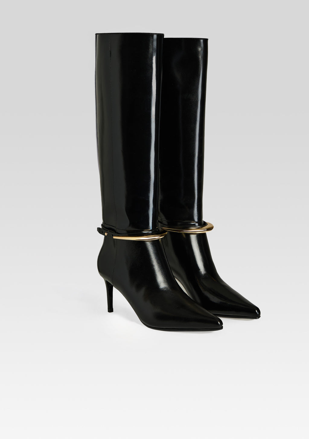 Sancia Leather Boot by retrofête in Black, product image 4