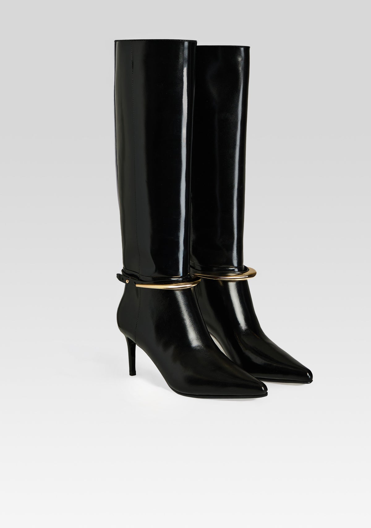 Sancia Leather Boot by retrofête in Black, product image 4