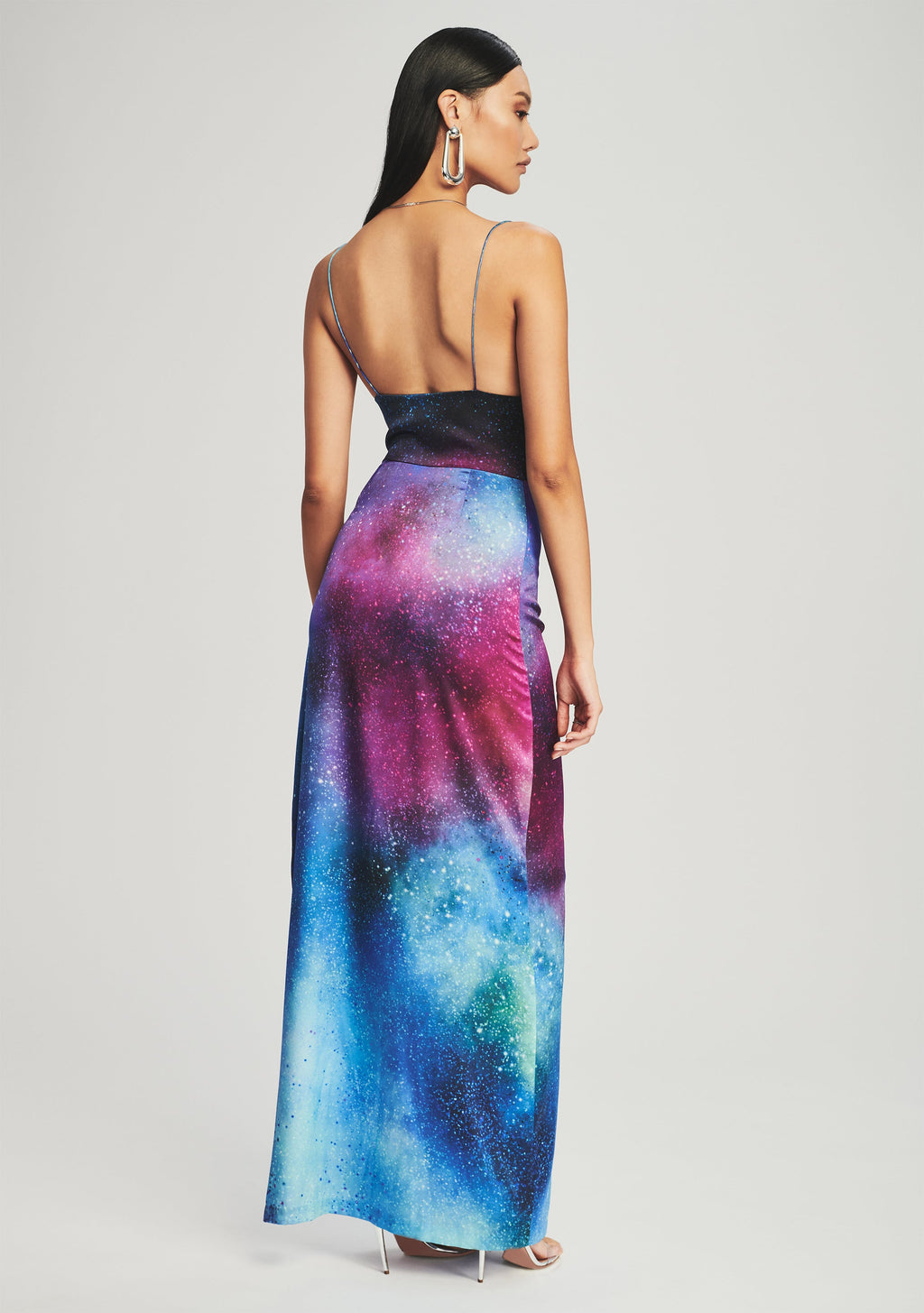 Marlene Silk Dress by retrofête in Purple Solar, product image 4