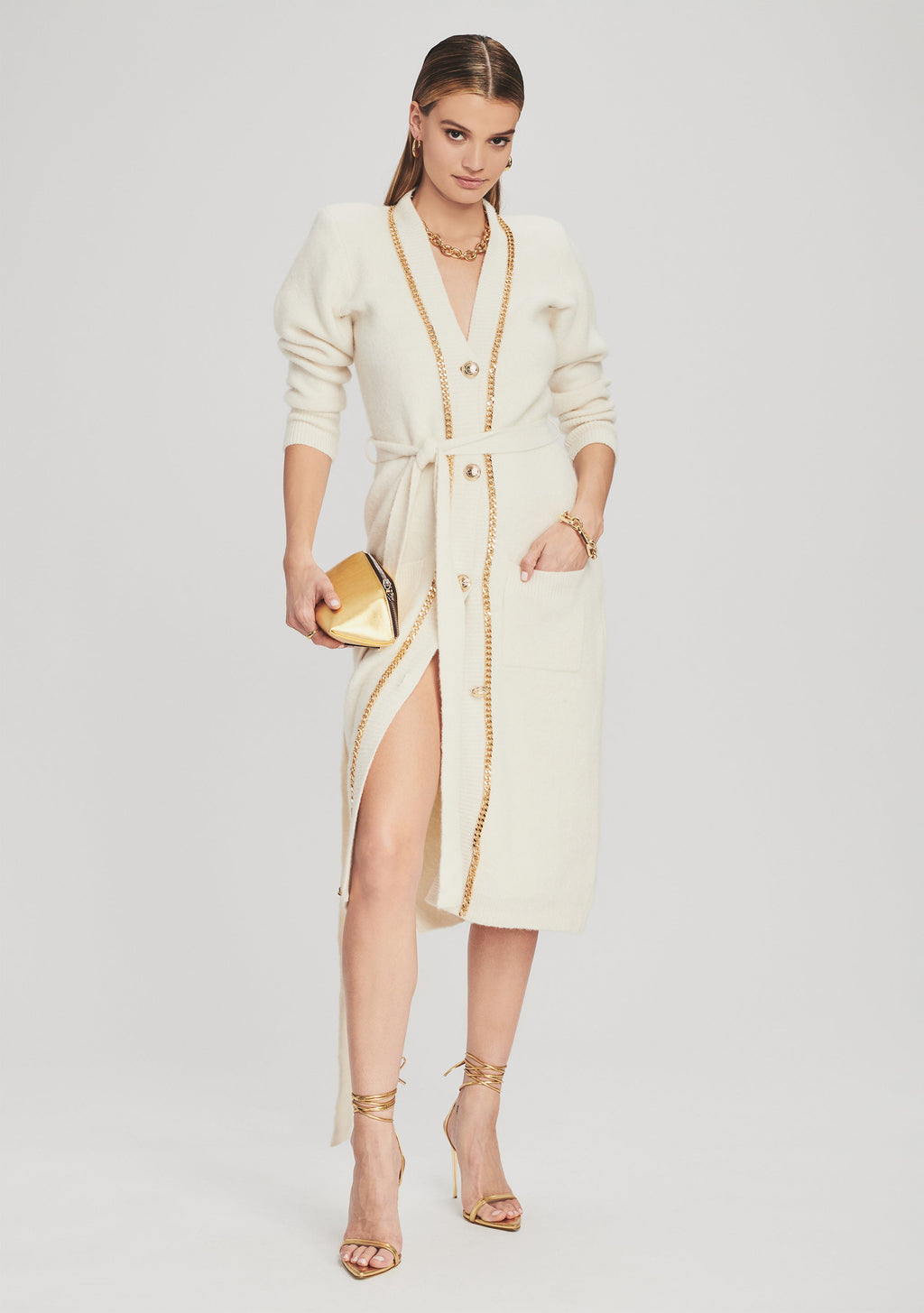 Apollo Cardigan by retrofête in Cream, product image 1