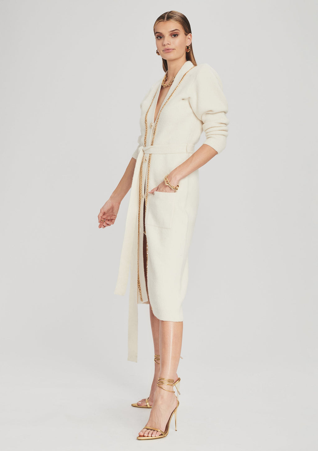 Apollo Cardigan by retrofête in Cream, product image 2