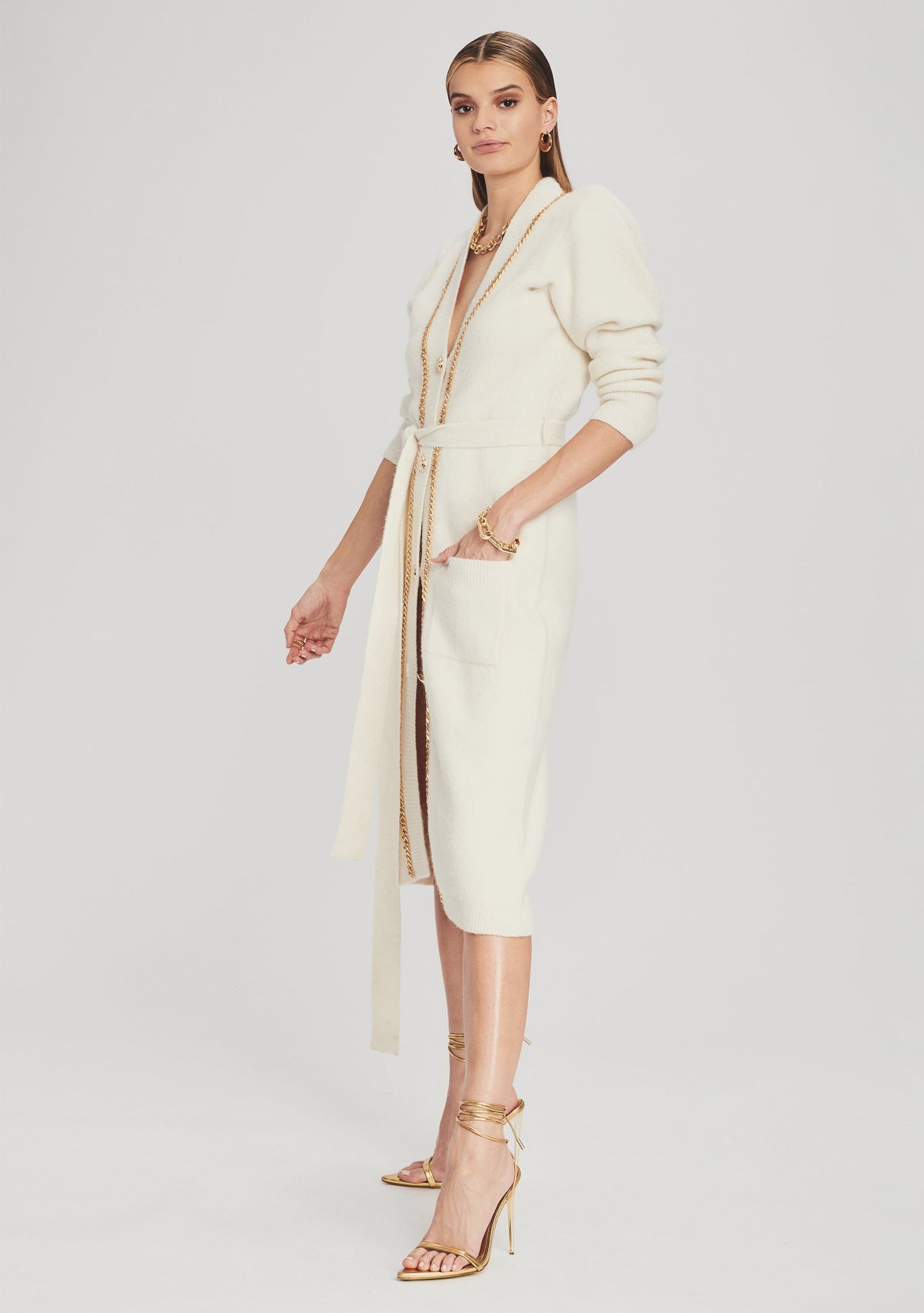 Apollo Cardigan by retrofête in Cream, product image 2