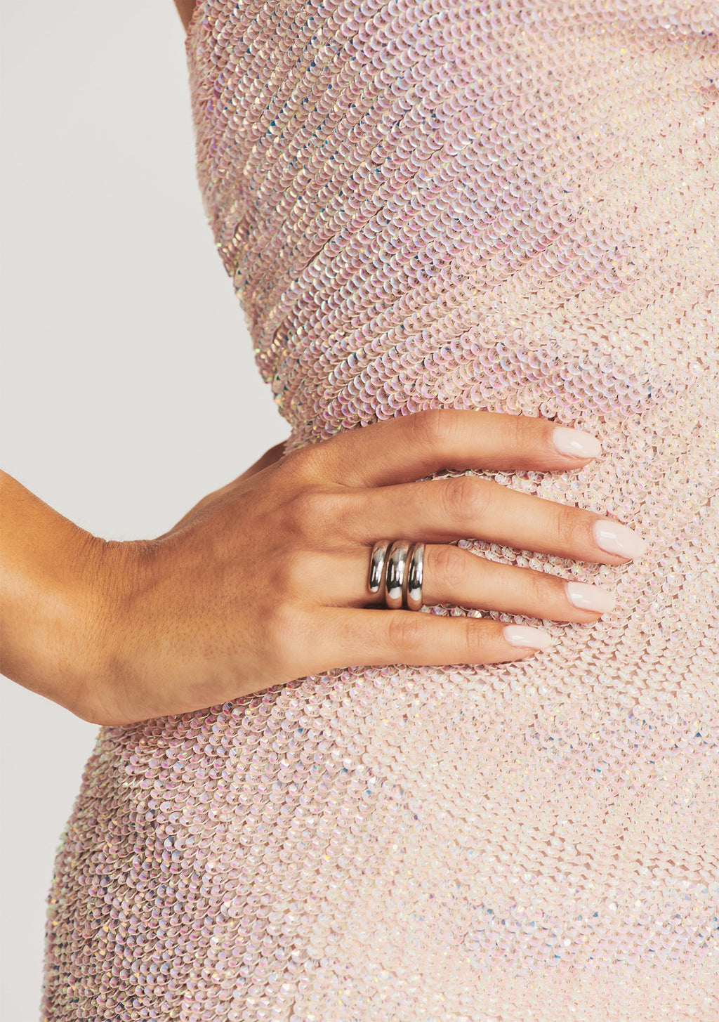 Katya Sequin Dress by retrofête in Taffy Pink, product image 2