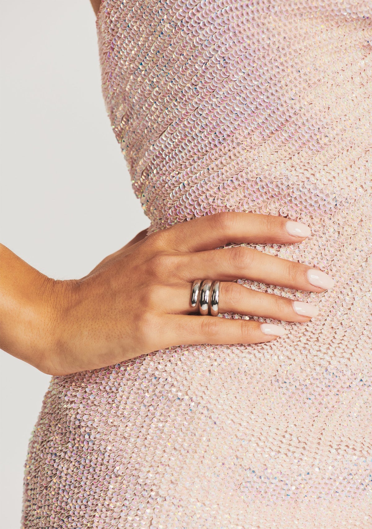 Katya Sequin Dress by retrofête in Taffy Pink, product image 2