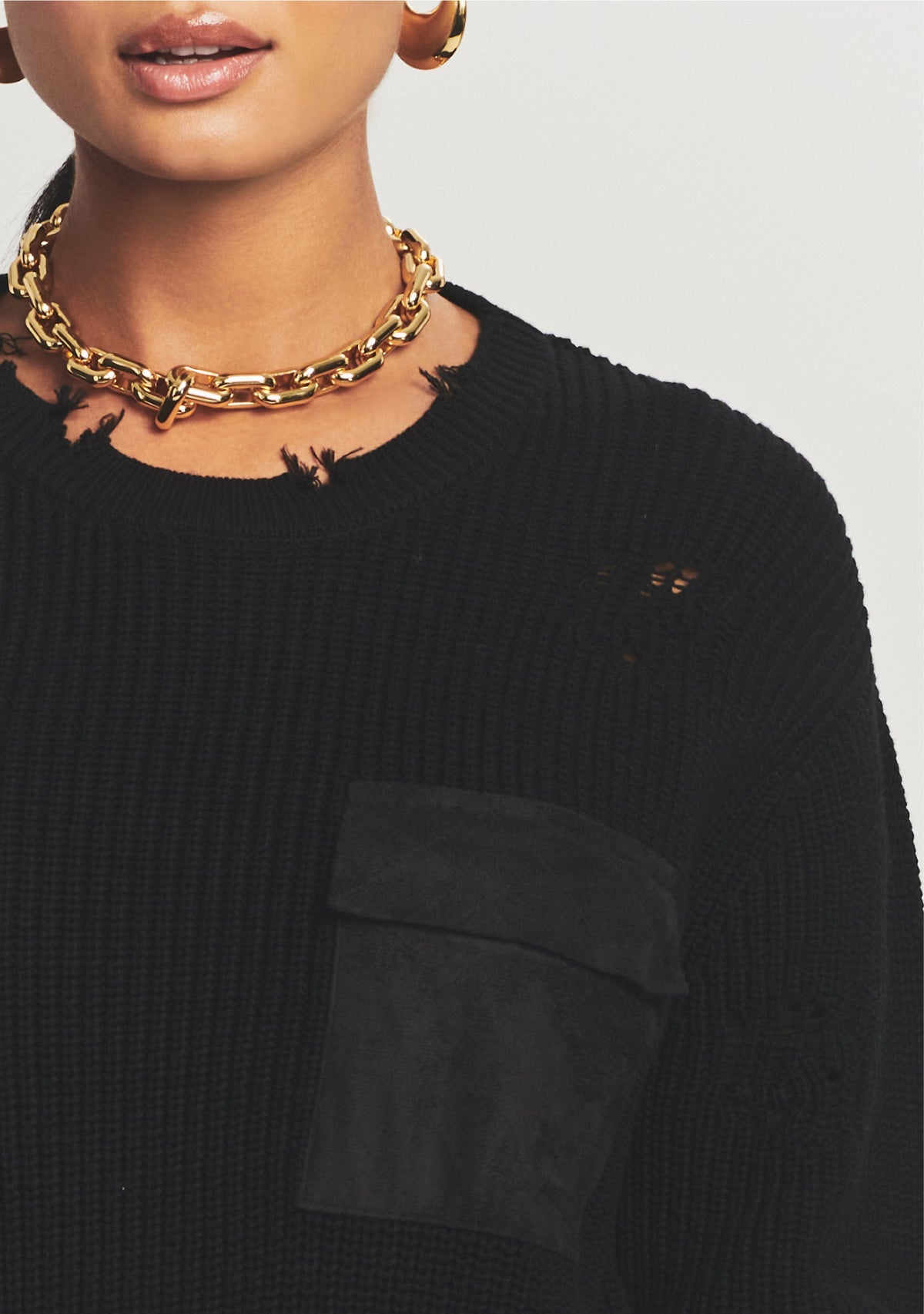 Devin Sweater by SEROYA in Black, product image 2