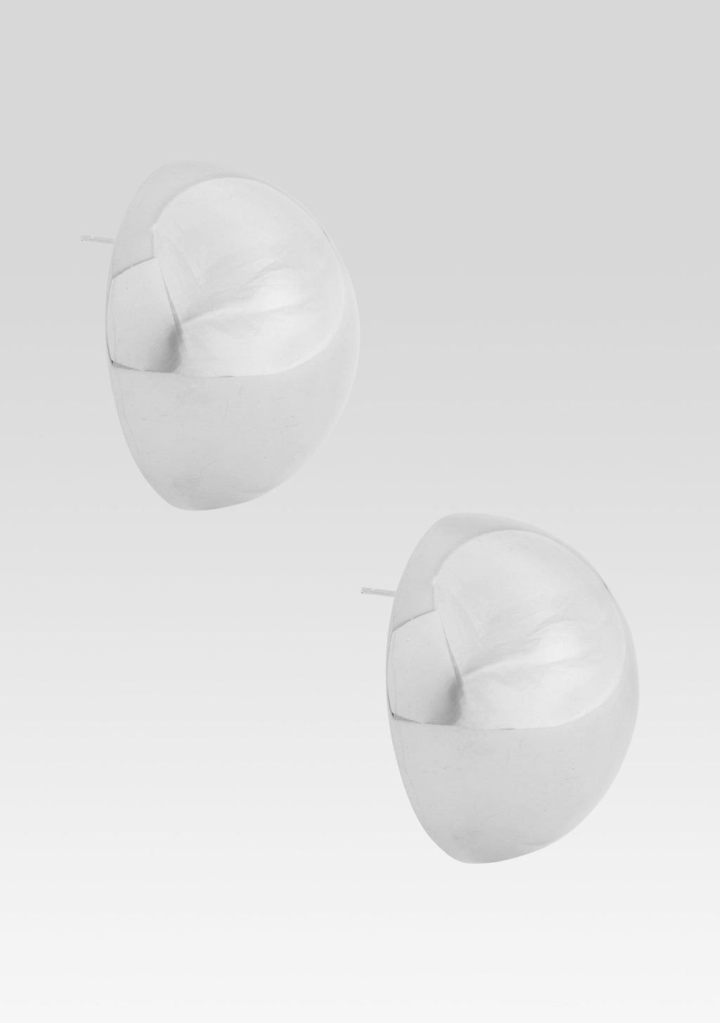 Sphere Earrings by Retrofête X Keren Wolf in Silver, product image 2