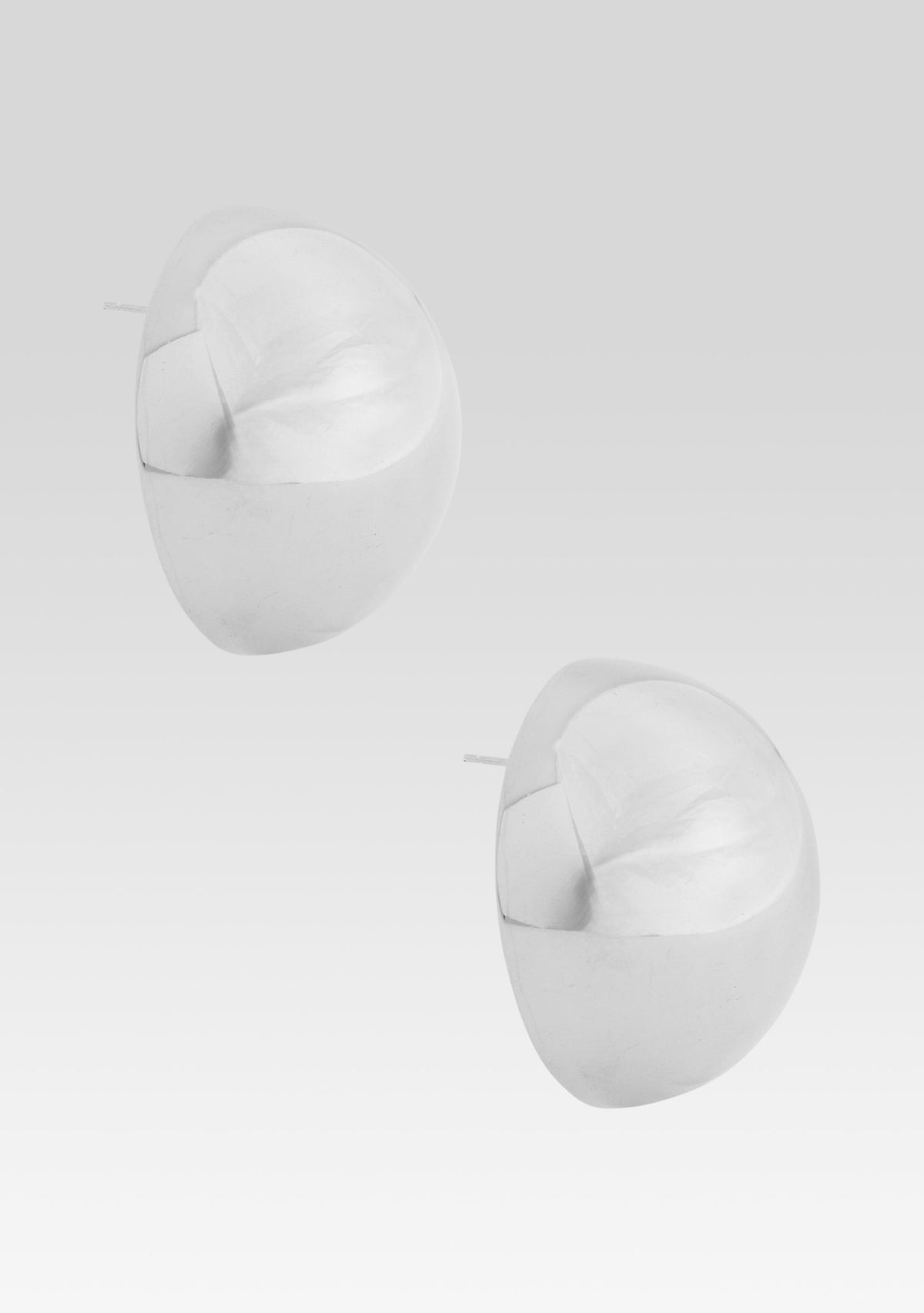 Sphere Earrings by Retrofête X Keren Wolf in Silver, product image 2