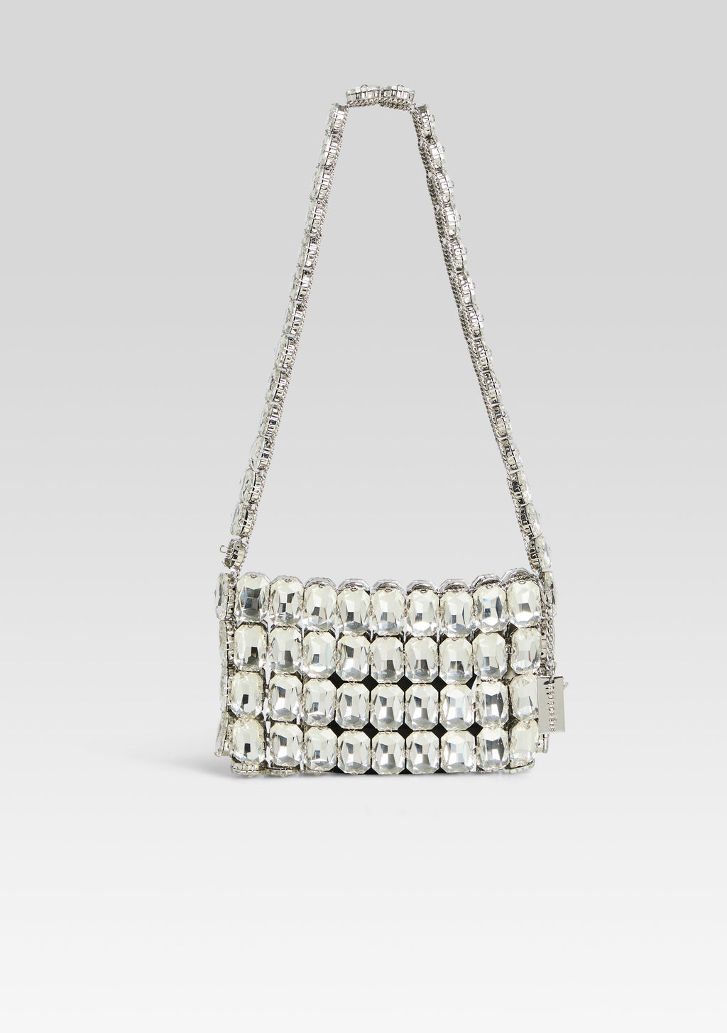 Malka Rhinestone Bag by retrofête in Silver, product image 1