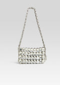 Malka Rhinestone Bag by retrofête in Silver, product image 1
