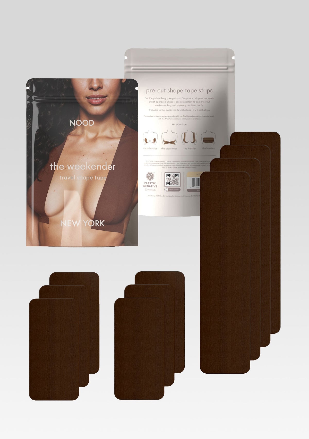 Weekender Pre-Cut Shape Tape by NOOD in Coffee, product image 1