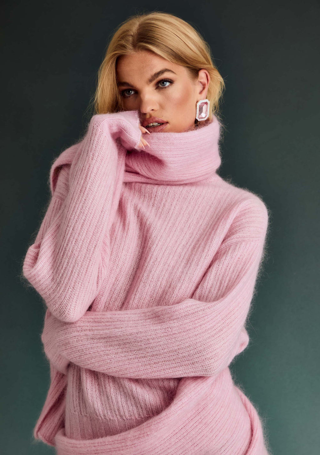 Zarita Sweater by retrofête in Light Rose, product image 8