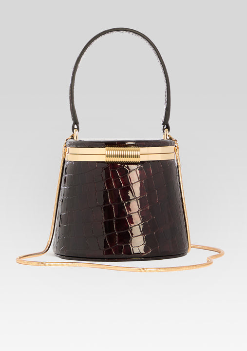 Lesla Case by retrofête in Burgundy Croco, product image 5