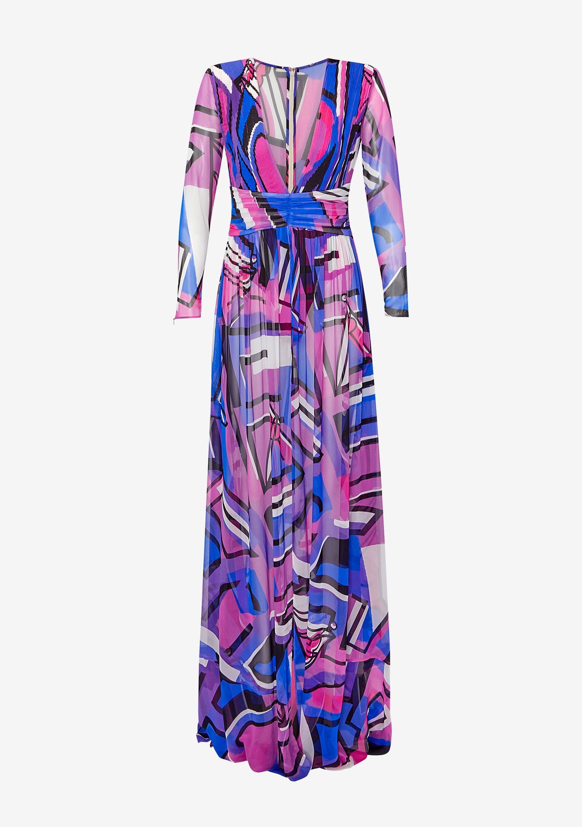Angela Silk Chiffon Dress by retrofête in Graffiti, product image 7
